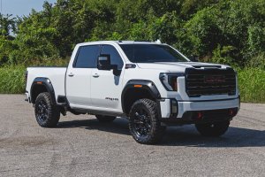 GMC Sierra 3500 HD Fender Flares - Rough Country - Pocket - GBD Aegean Stone - '20-'26